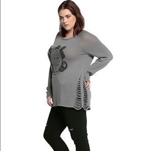 Disney Villains Plus Size distressed sweater 3X